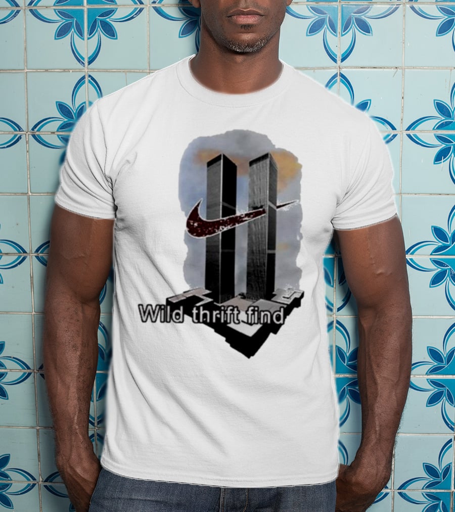 Wild Thrift Find Screenshot Tiktok Twin Towers T-Shirt