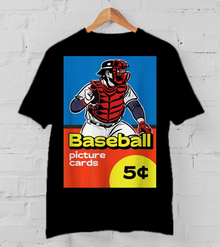 Baseball Picture Cards 5¢ Catcher T-Shirt