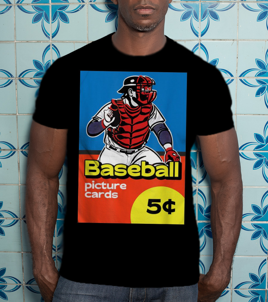 Baseball Picture Cards 5¢ Catcher T-Shirt