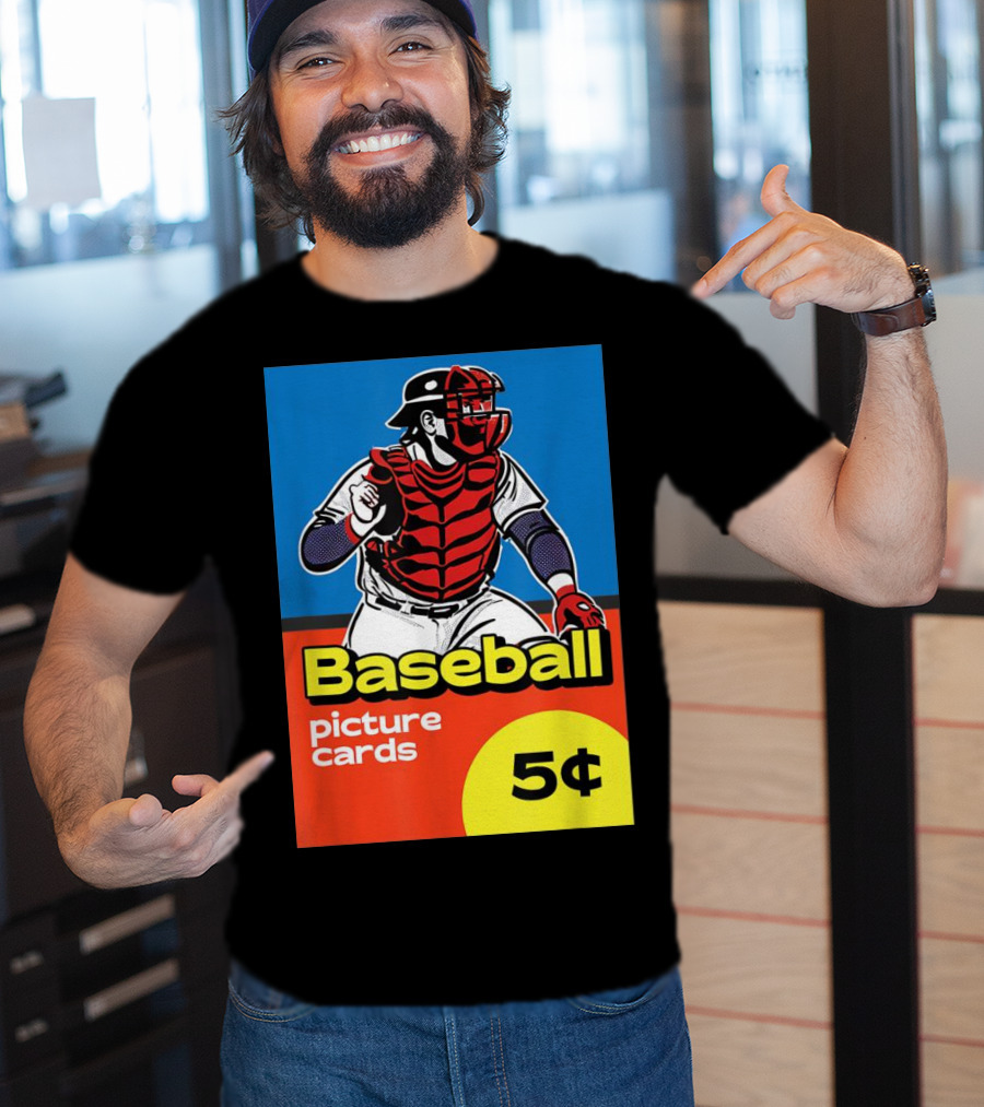 Baseball Picture Cards 5¢ Catcher T-Shirt