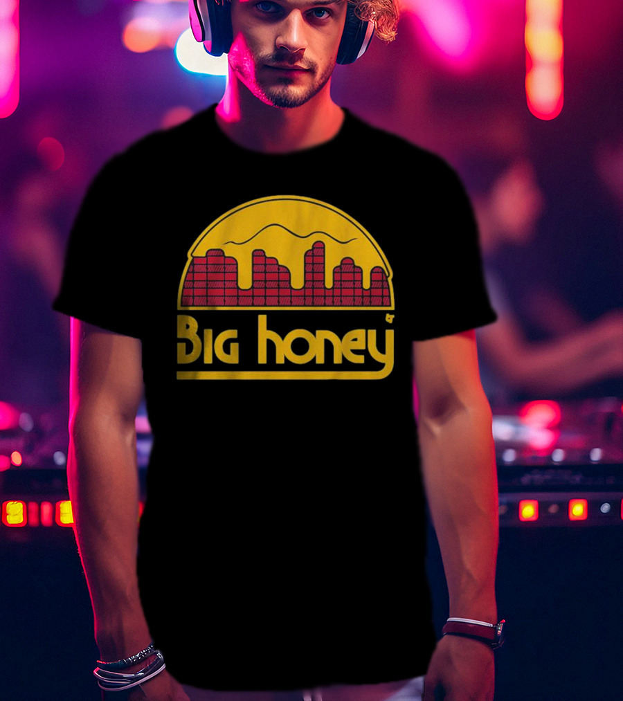 Big Honey Denver Skyline Honeycomb Nuggets Fan T-Shirt