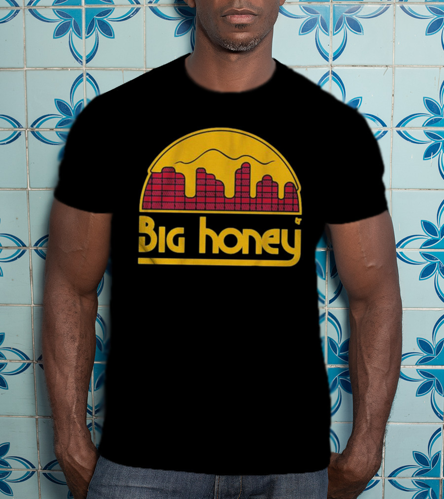 Big Honey Denver Skyline Honeycomb Nuggets Fan T-Shirt