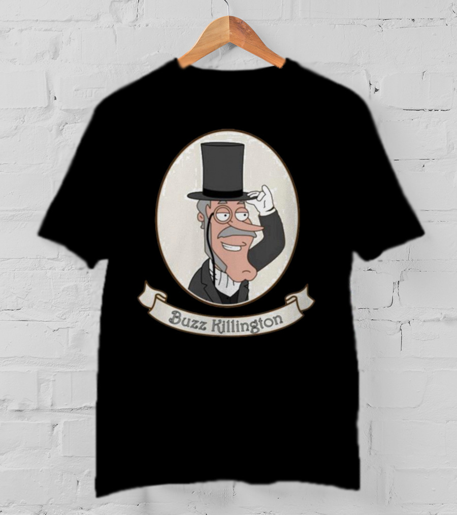 Buzz Killington Family Guy Character In Formal Attire With Top Hat T-Shirt