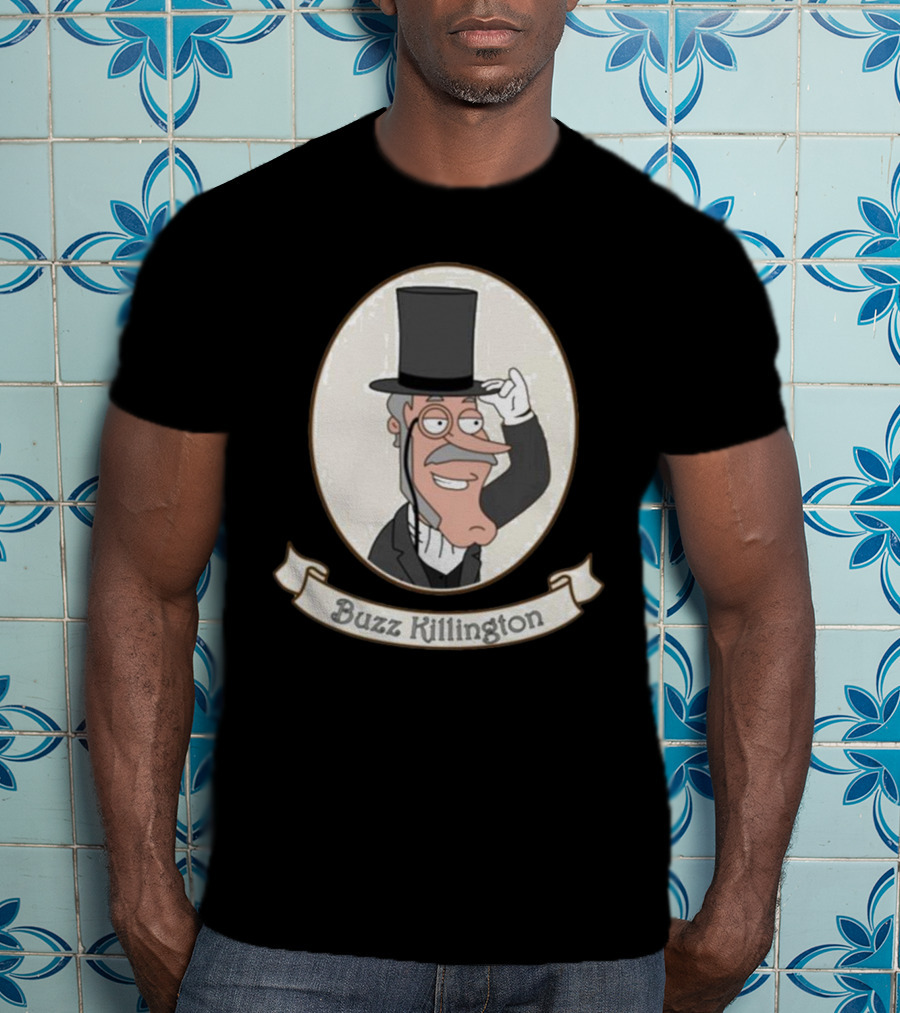 Buzz Killington Family Guy Character In Formal Attire With Top Hat T-Shirt