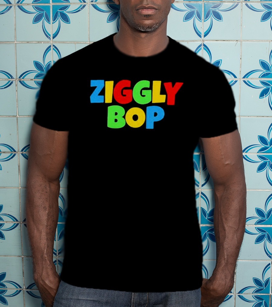 Ziggly Bop Colorful 90s Style Fun Letters T-Shirt
