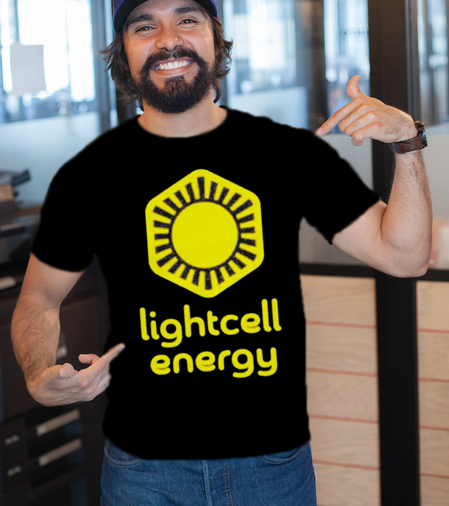 Danielle Fong Lightcell Energy Sunburst Hexagon T-Shirt