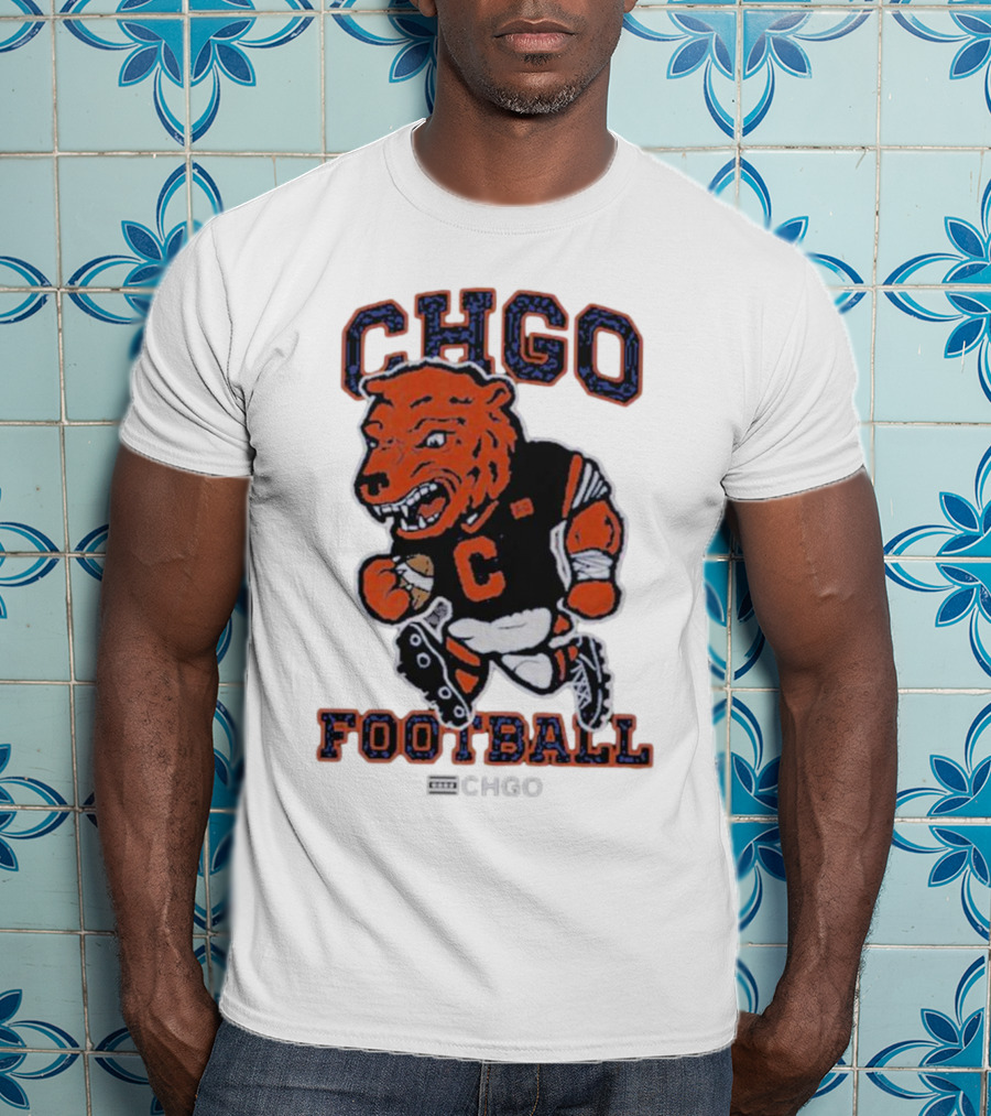 CHGO Football Bear Mascot Chicago Football T-Shirt