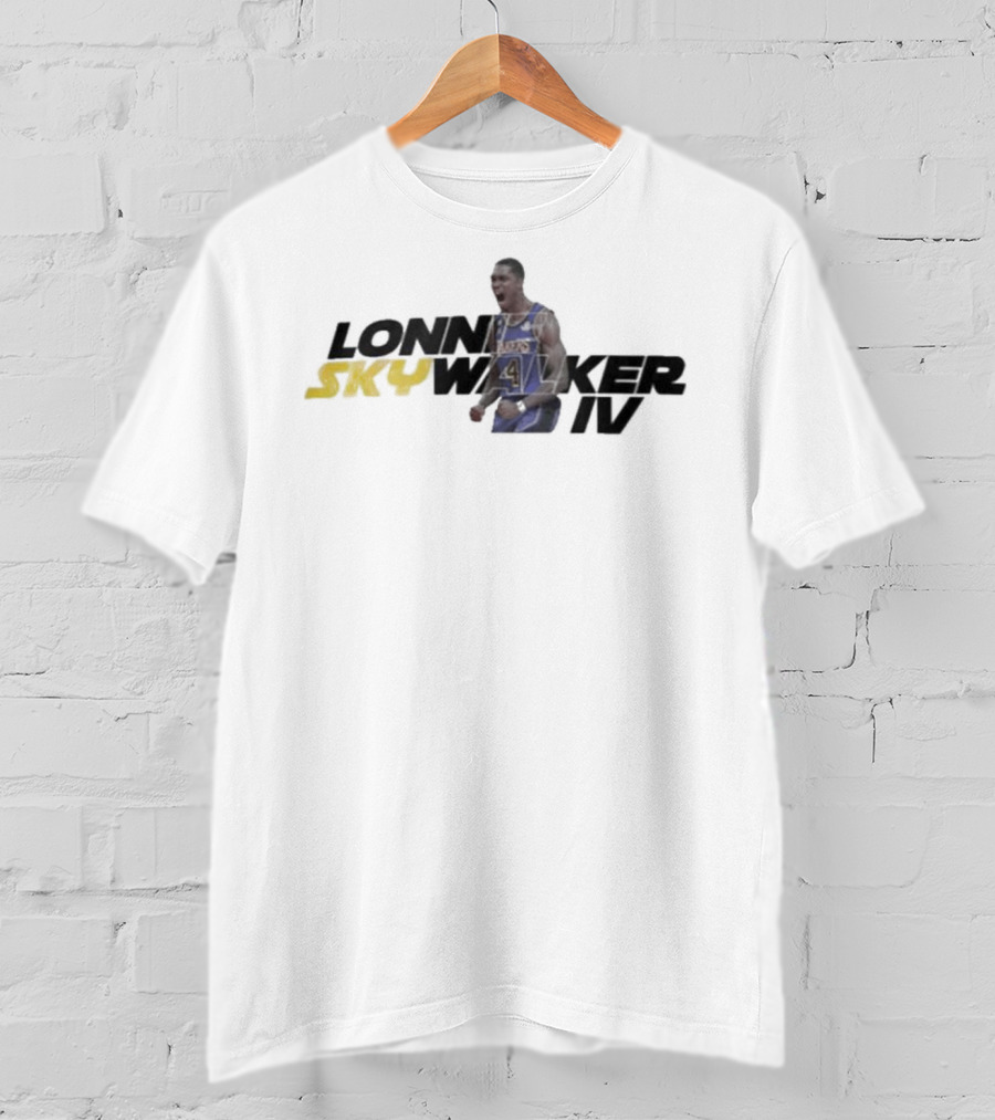 Lonnie Skywalker Walker IV Los Angeles Lakers NBA T-Shirt