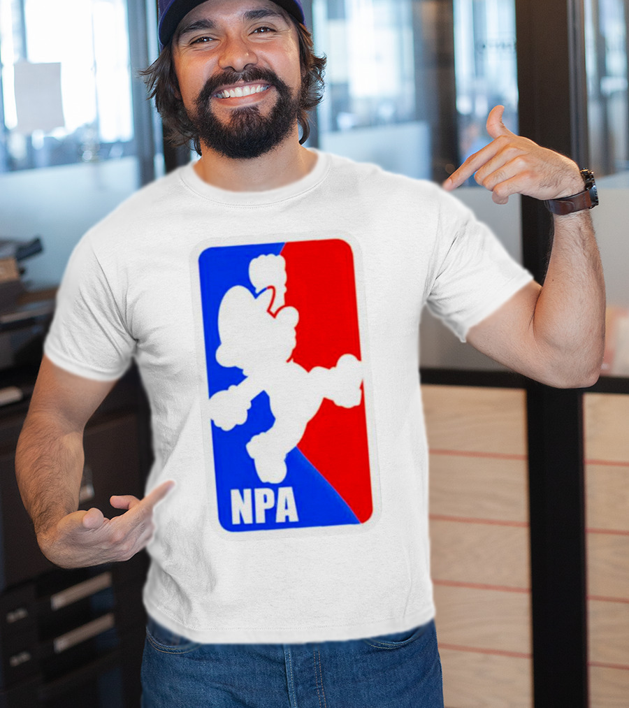 Mario NPA National Plumber Association NBA T-Shirt