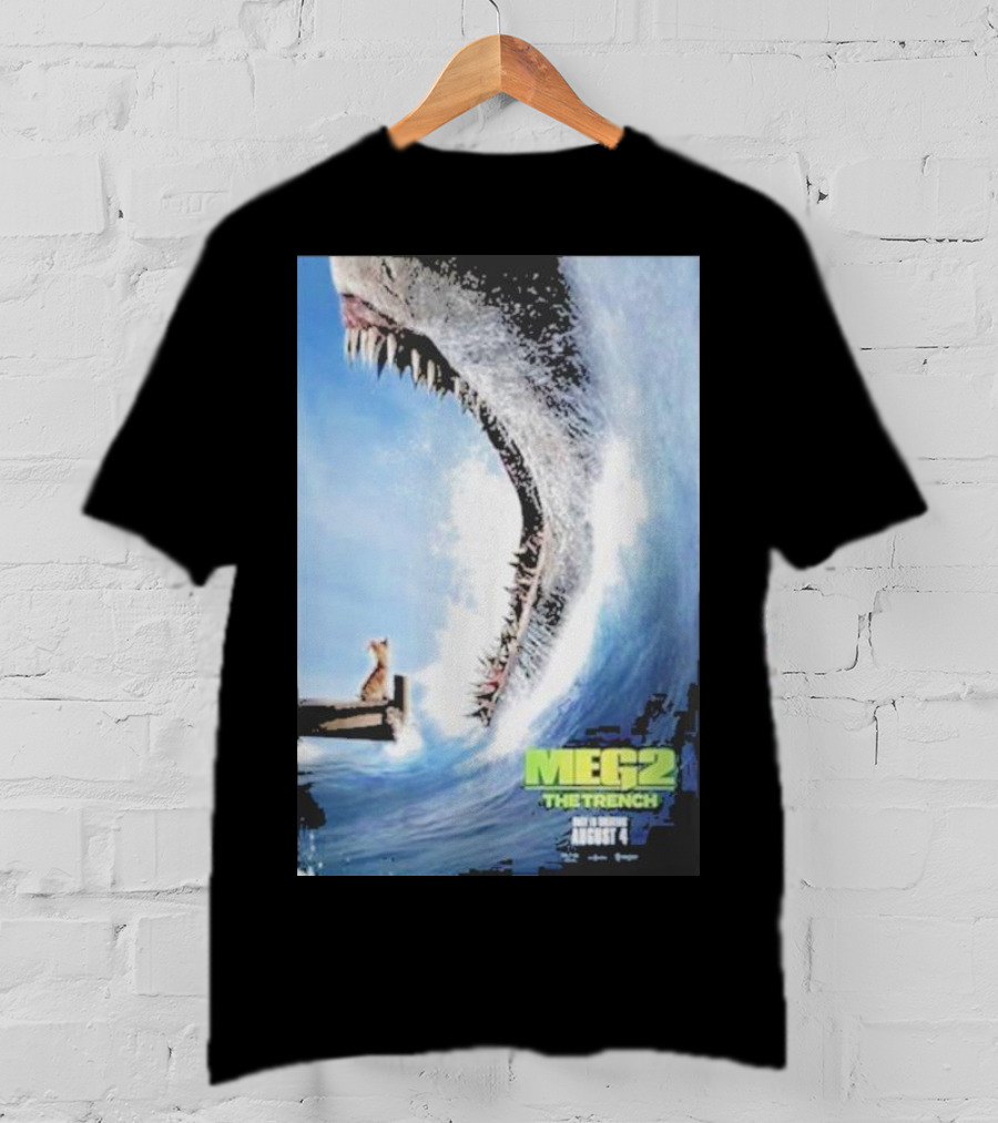 MEG 2 The Trench Shark Image Theater Release August 4 T-Shirt