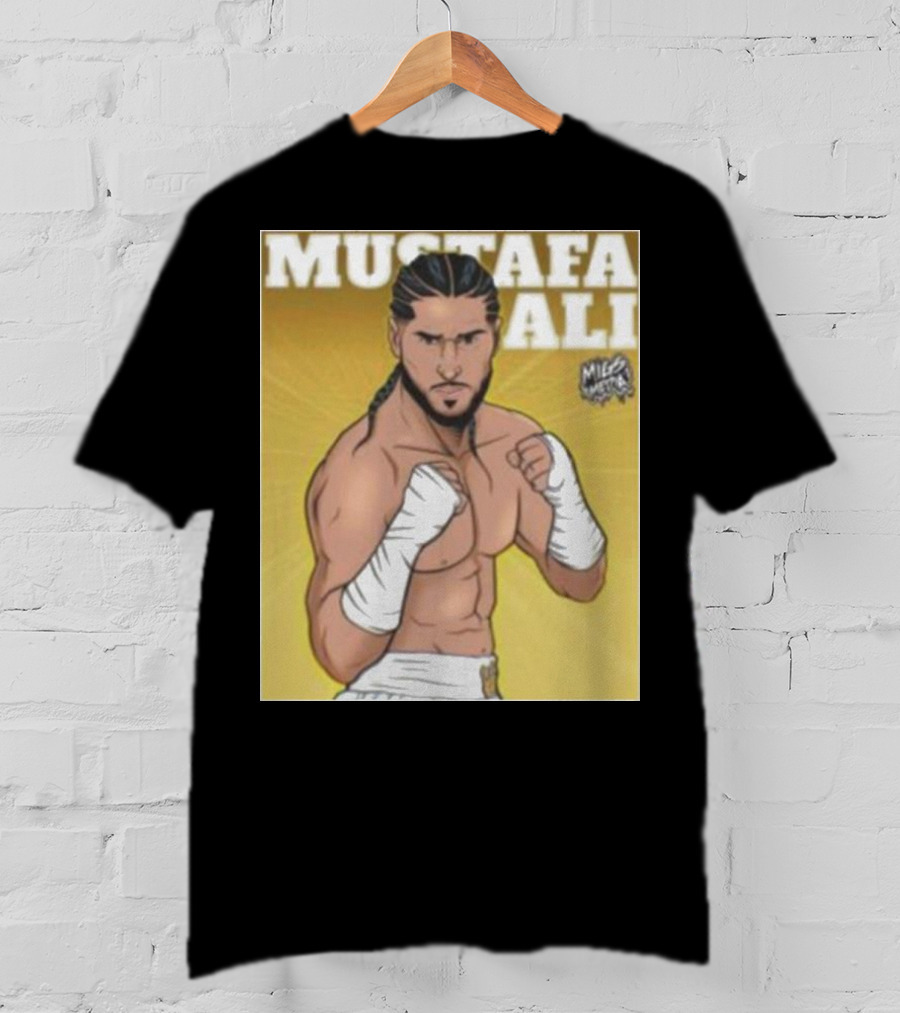 Mustafa Ali Boxer Migs Media T-Shirt