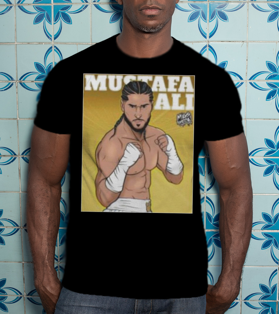 Mustafa Ali Boxer Migs Media T-Shirt