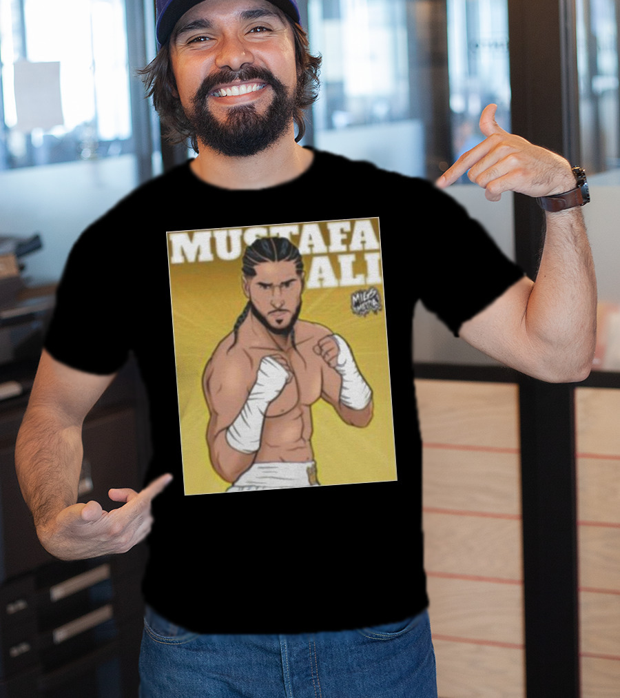 Mustafa Ali Boxer Migs Media T-Shirt