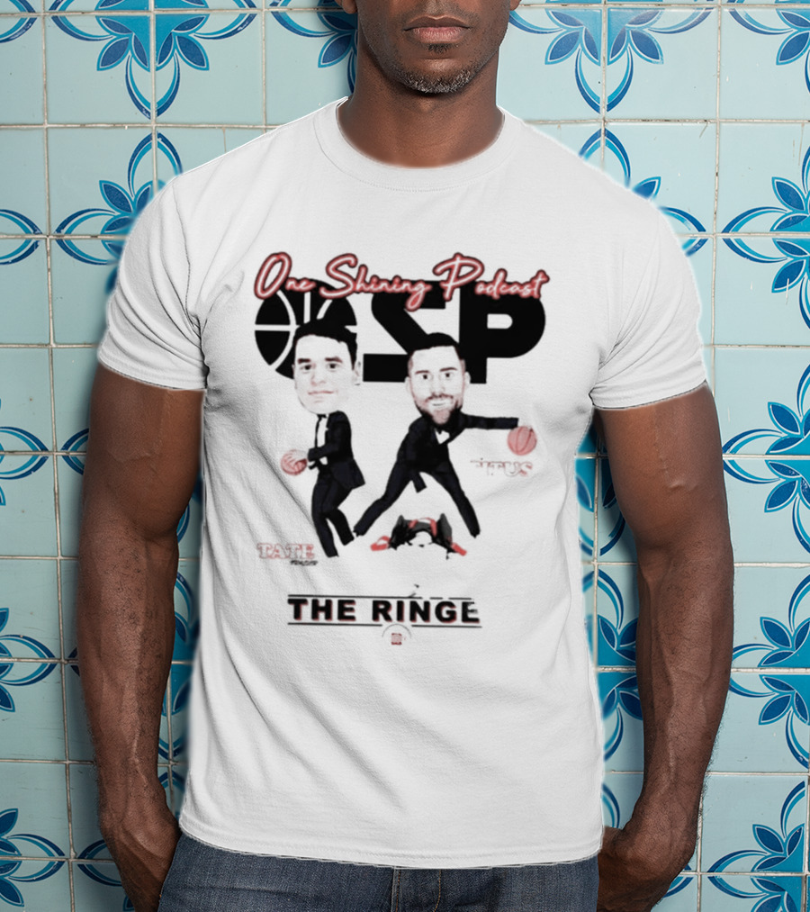 One Shining Podcast OSP Caricature The Ringer T-Shirt