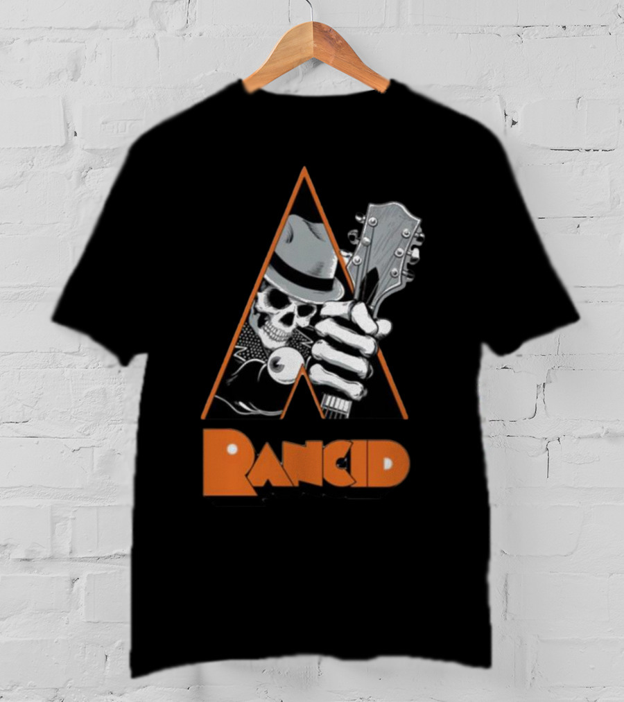Pvnx Rancid Skull Guitar Fedora T-Shirt