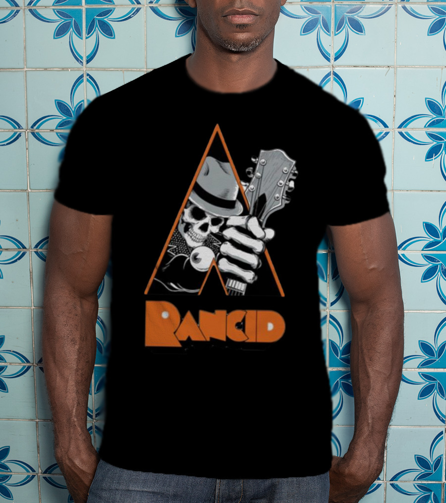Pvnx Rancid Skull Guitar Fedora T-Shirt