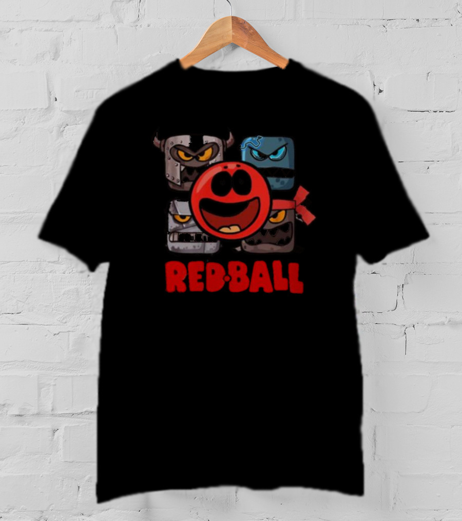 Red Ball 4 Characters And Enemies The Crew T-Shirt