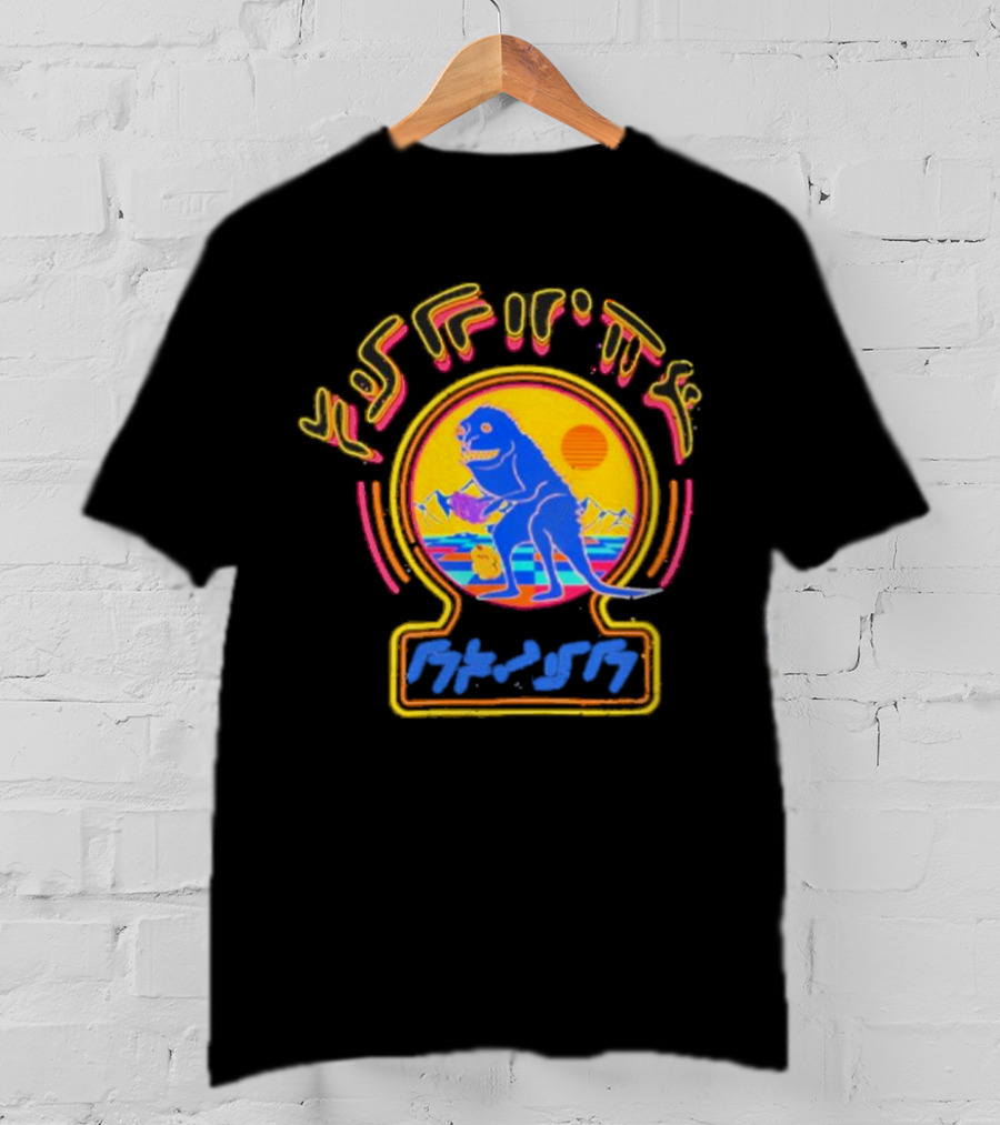 Star Lord Peter Quill Retro Dinosaur Sunset T-Shirt