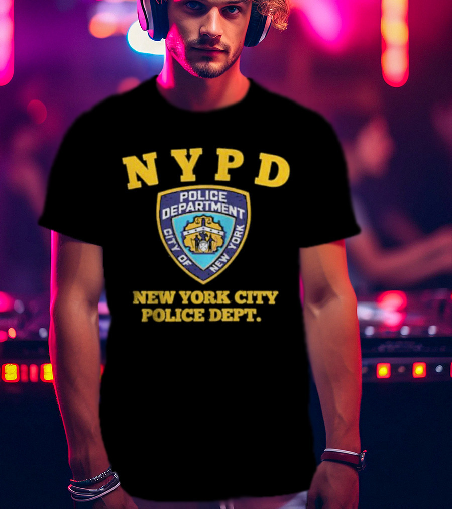NYPD Police Department City Of New York Badge New York City Police Dept T-Shirt