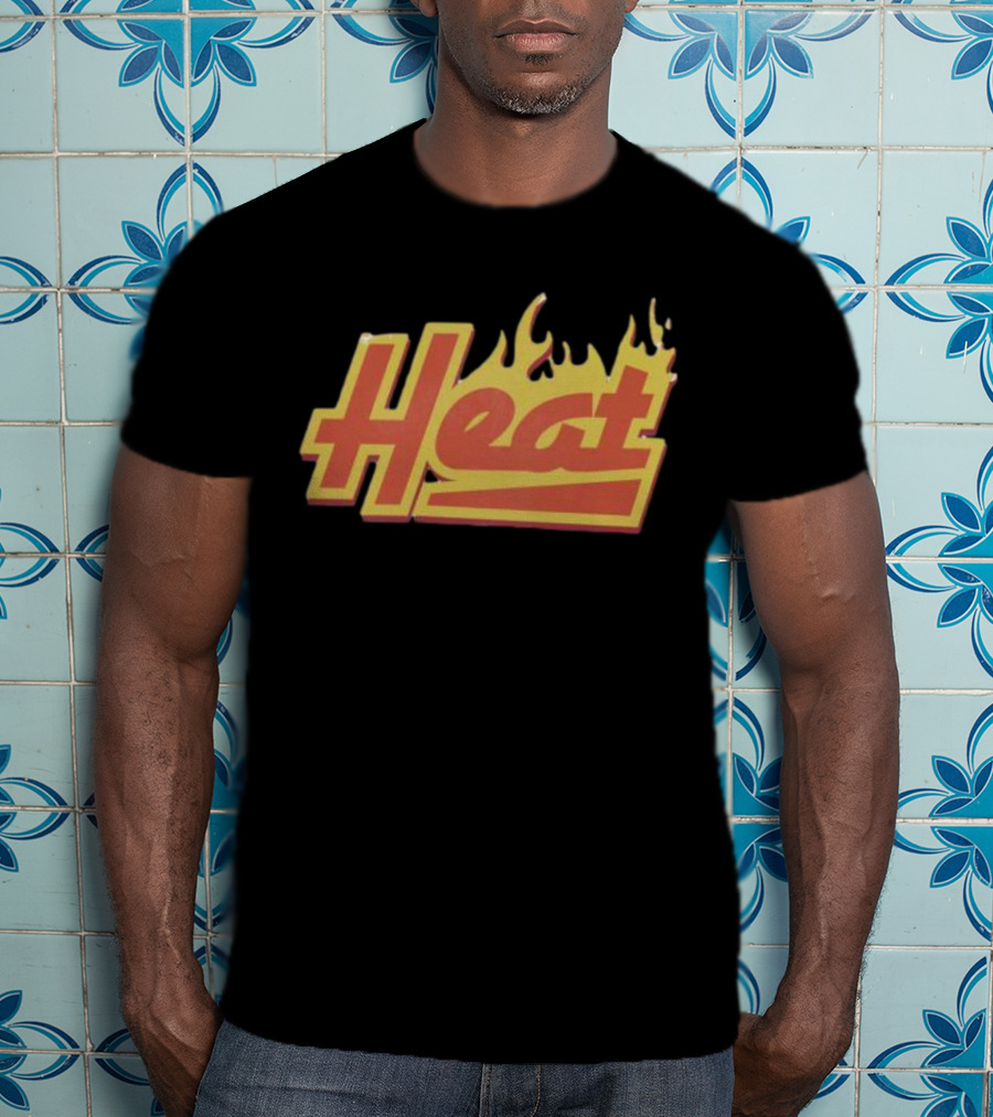 Court Culture Heat Flames Basketball Enthusiast T-Shirt