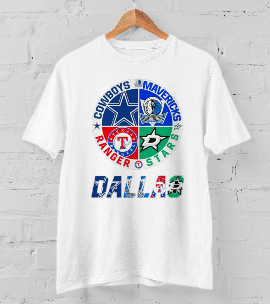 Dallas Cowboys Mavericks Rangers Stars T-Shirt