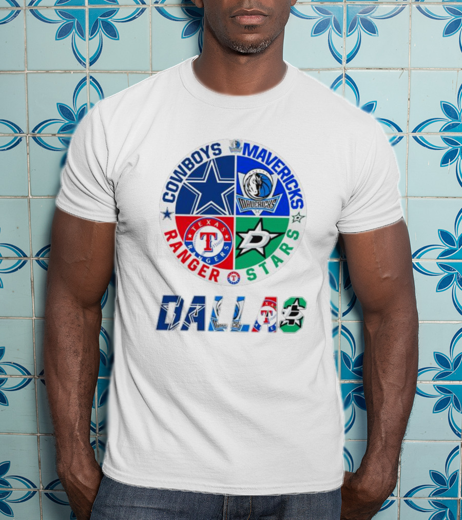 Dallas Cowboys Mavericks Rangers Stars T-Shirt
