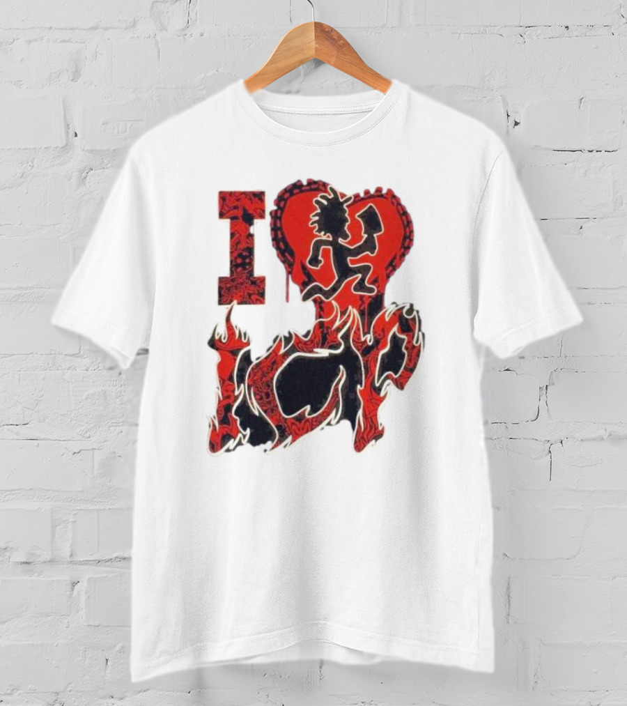 I Heart Love ICP Insane Clown Posse Juniors T-Shirt