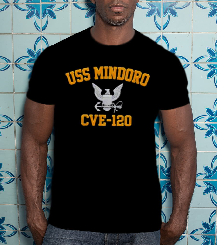 USS Mindoro CVE-120 Eagle And Anchor Emblem T-Shirt