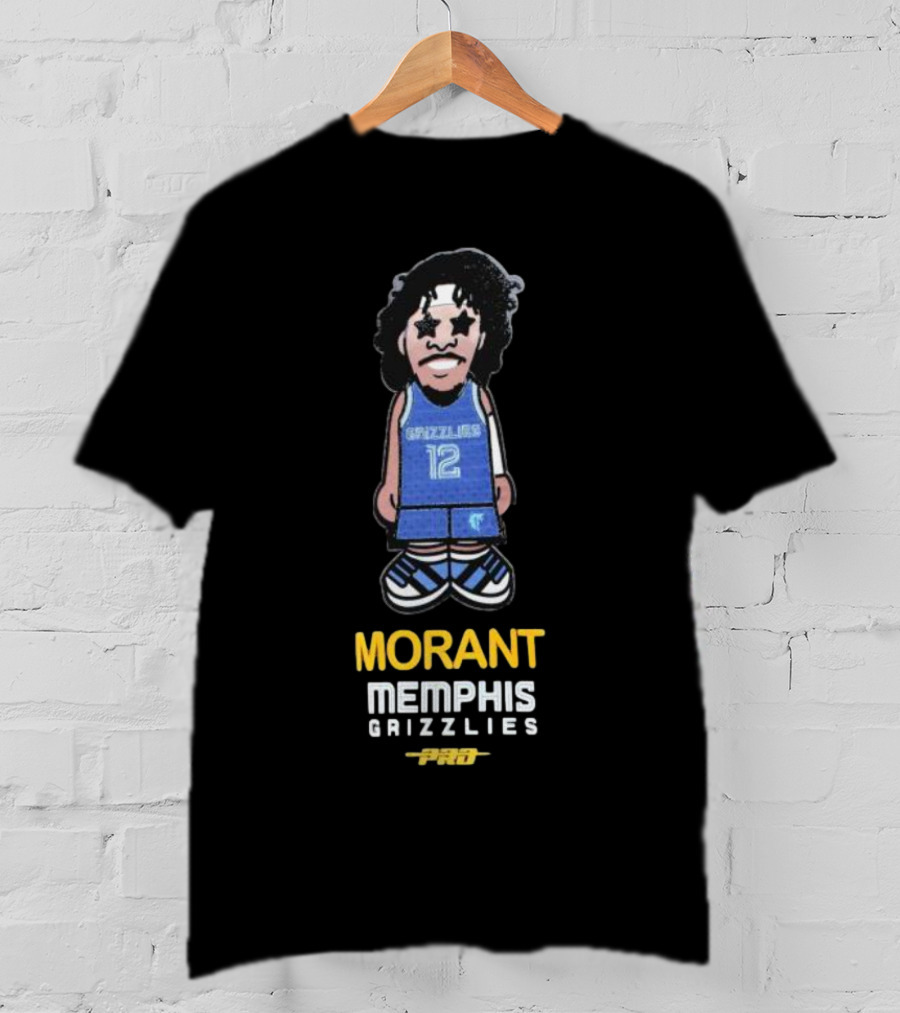 Morant Memphis Grizzlies Pro Caricature 12 T-Shirt