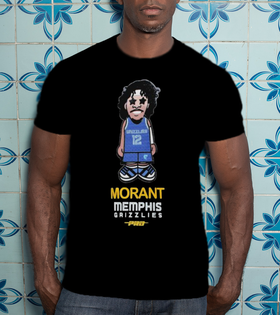 Morant Memphis Grizzlies Pro Caricature 12 T-Shirt