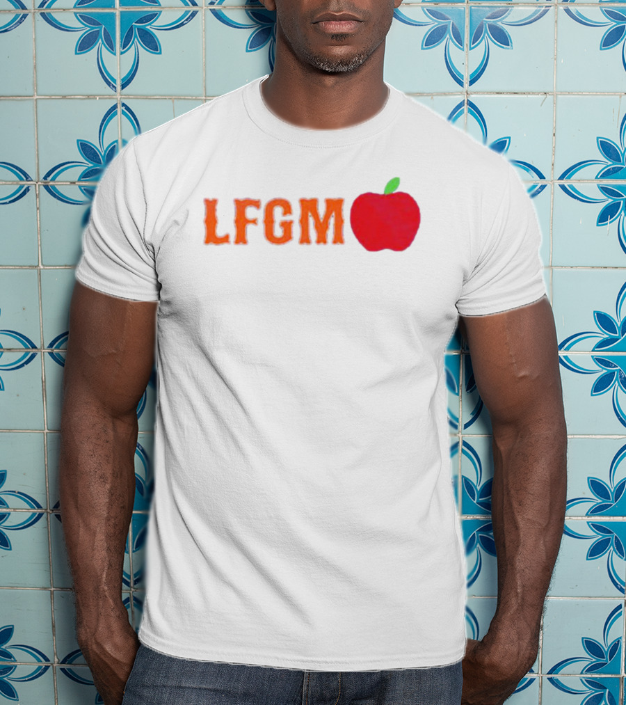 Mets Merized LFGM Apple Fan T-Shirt