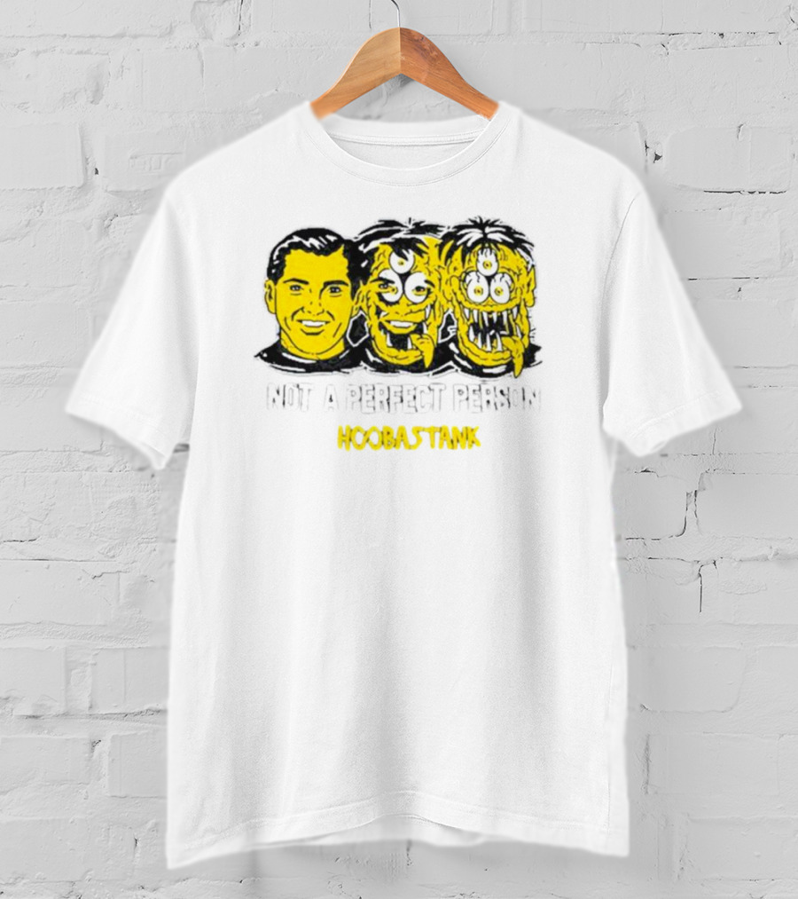Not A Perfect Person Hoobastank Yellow Faces T-Shirt