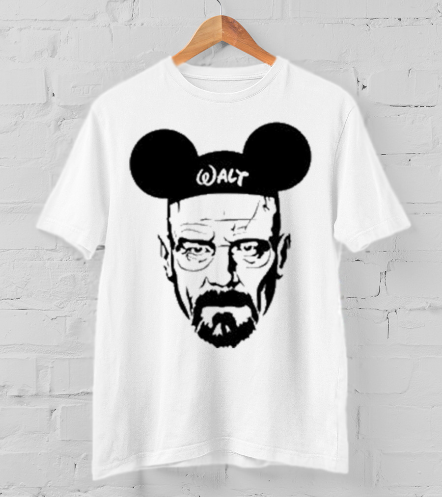 Walt Heisenberg With Mickey Mouse Ears Vintage Mashup T-Shirt