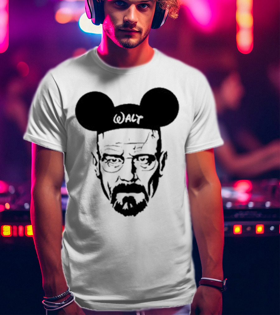 Walt Heisenberg With Mickey Mouse Ears Vintage Mashup T-Shirt