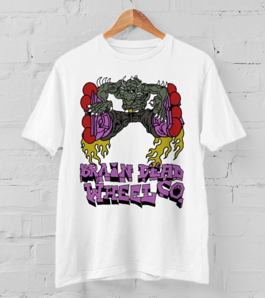 Brain Dead Wheel Co Dragon Skater T-Shirt
