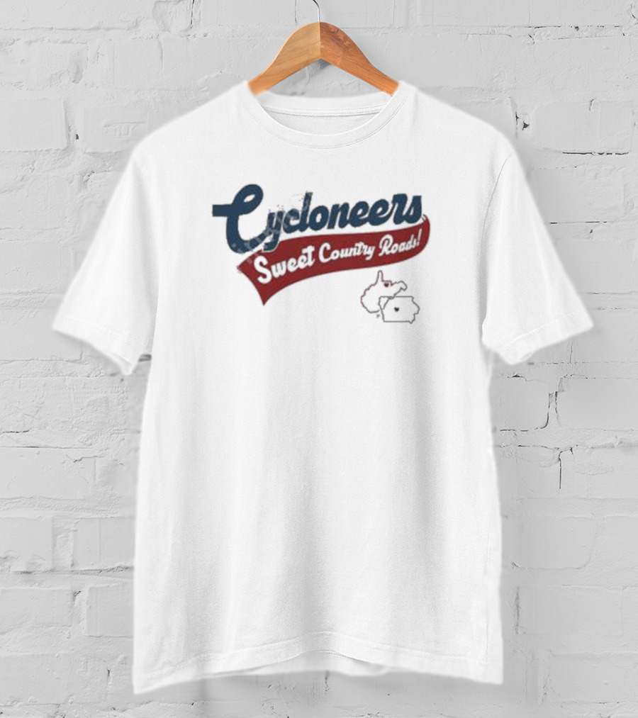 Cycloneers Sweet Country Roads Vintage Style Retro T-Shirt