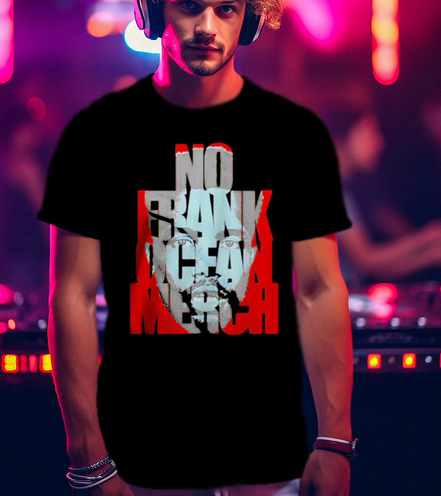 No Frank Ocean Merch Bold Text Face T-Shirt