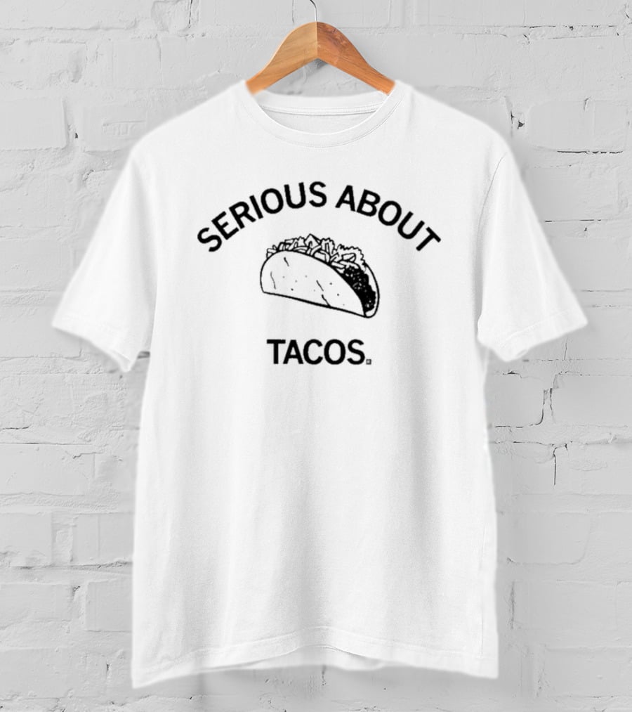 Serious About Tacos Enthusiast Iconic Taco T-Shirt