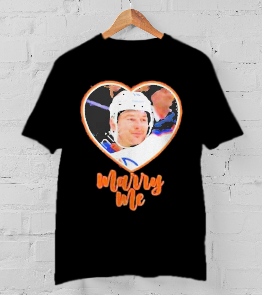 Zach Hyman Heart Shape Marry Me T-Shirt