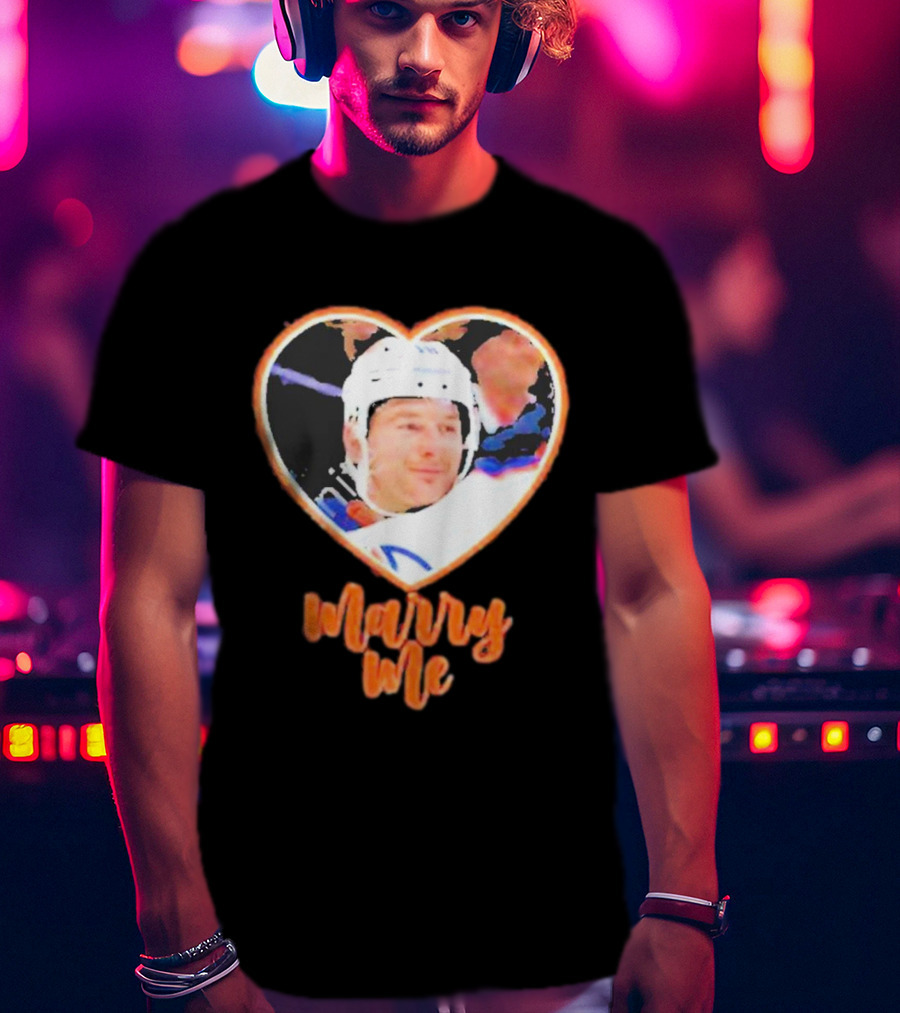Zach Hyman Heart Shape Marry Me T-Shirt