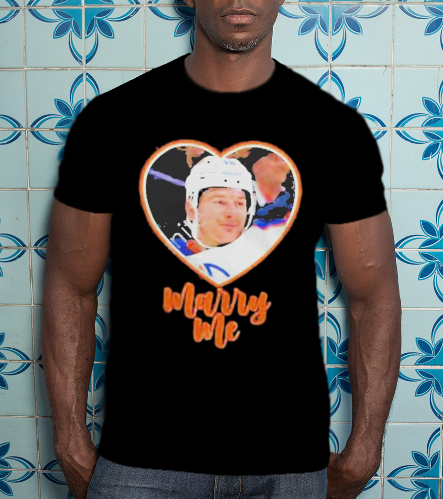 Zach Hyman Heart Shape Marry Me T-Shirt