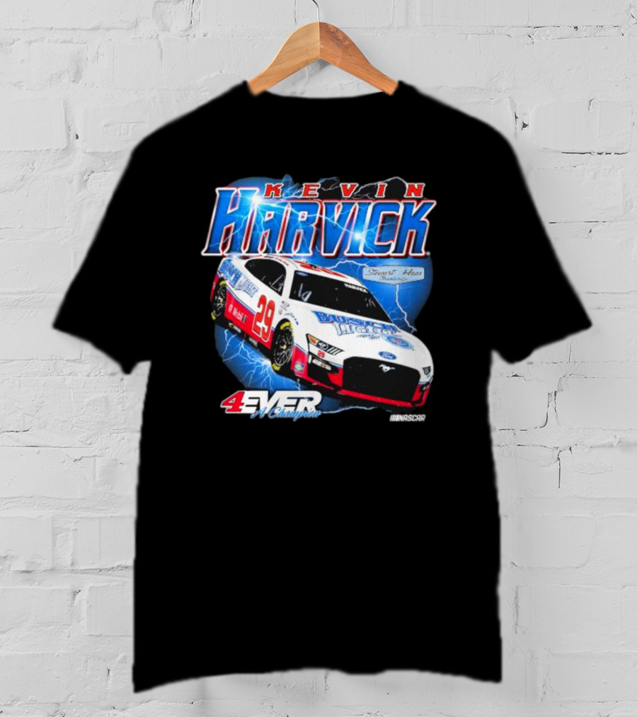 Kevin Harvick 4Ever A Champion Stewart-Haas Racing NASCAR Lightning Car T-Shirt