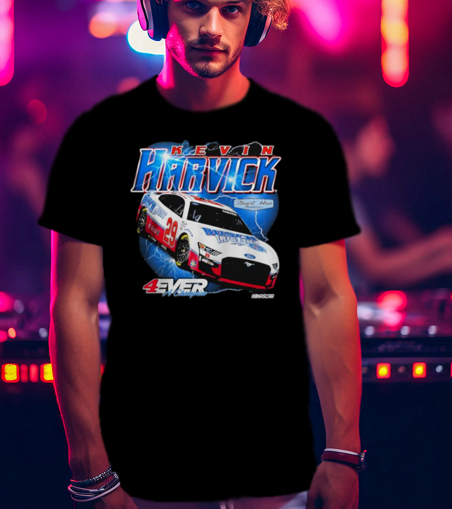 Kevin Harvick 4Ever A Champion Stewart-Haas Racing NASCAR Lightning Car T-Shirt