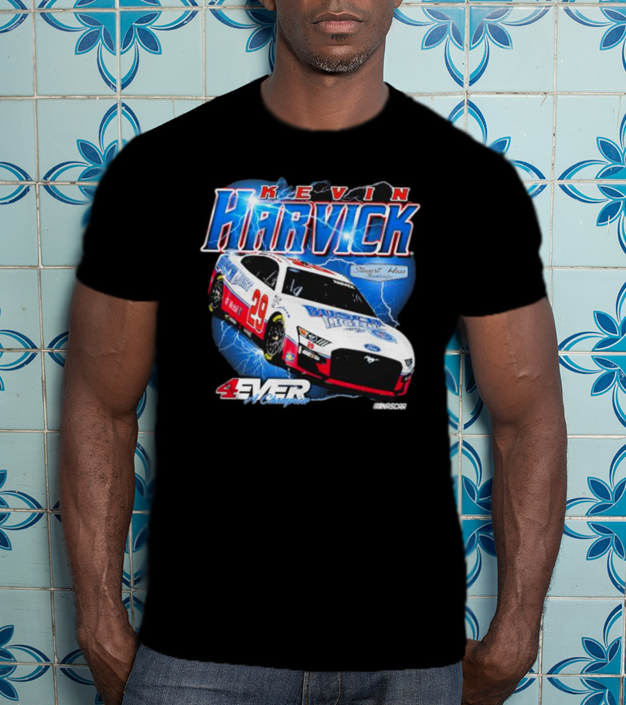 Kevin Harvick 4Ever A Champion Stewart-Haas Racing NASCAR Lightning Car T-Shirt