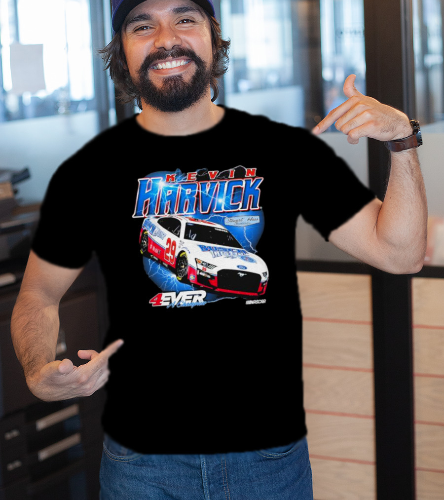 Kevin Harvick 4Ever A Champion Stewart-Haas Racing NASCAR Lightning Car T-Shirt