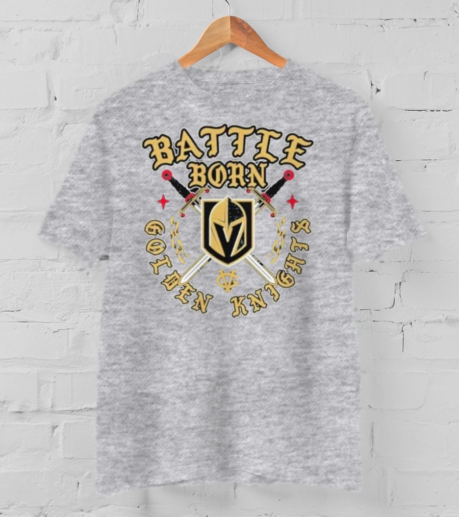 Battle Born Vegas Golden Knights Swords T-Shirt