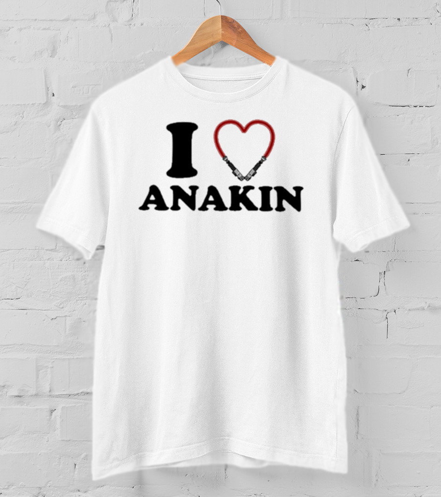 Hoesforclothes I Heart Anakin Lightsaber Love T-Shirt