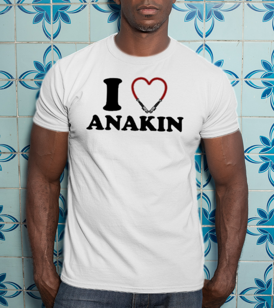 Hoesforclothes I Heart Anakin Lightsaber Love T-Shirt