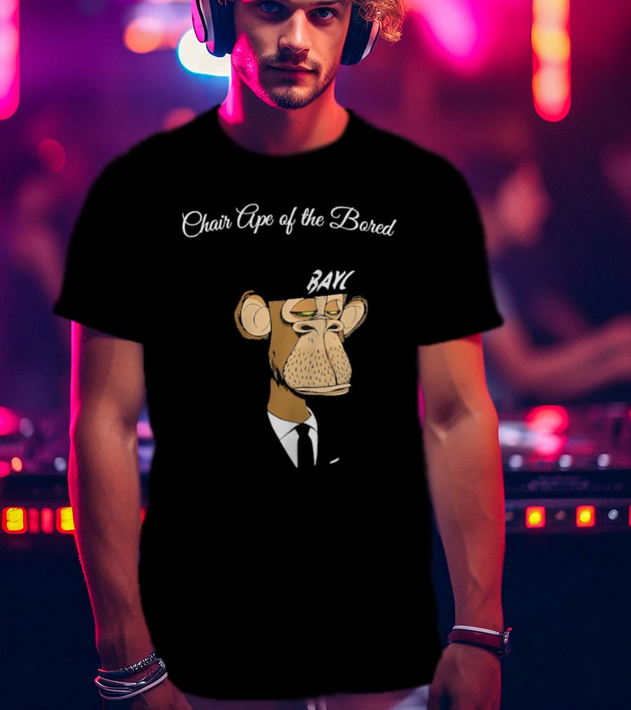 Bored Ape Yacht Club Bared Monkey Face Chair Ape T-Shirt