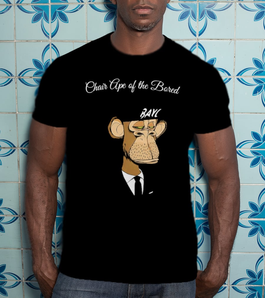 Bored Ape Yacht Club Bared Monkey Face Chair Ape T-Shirt